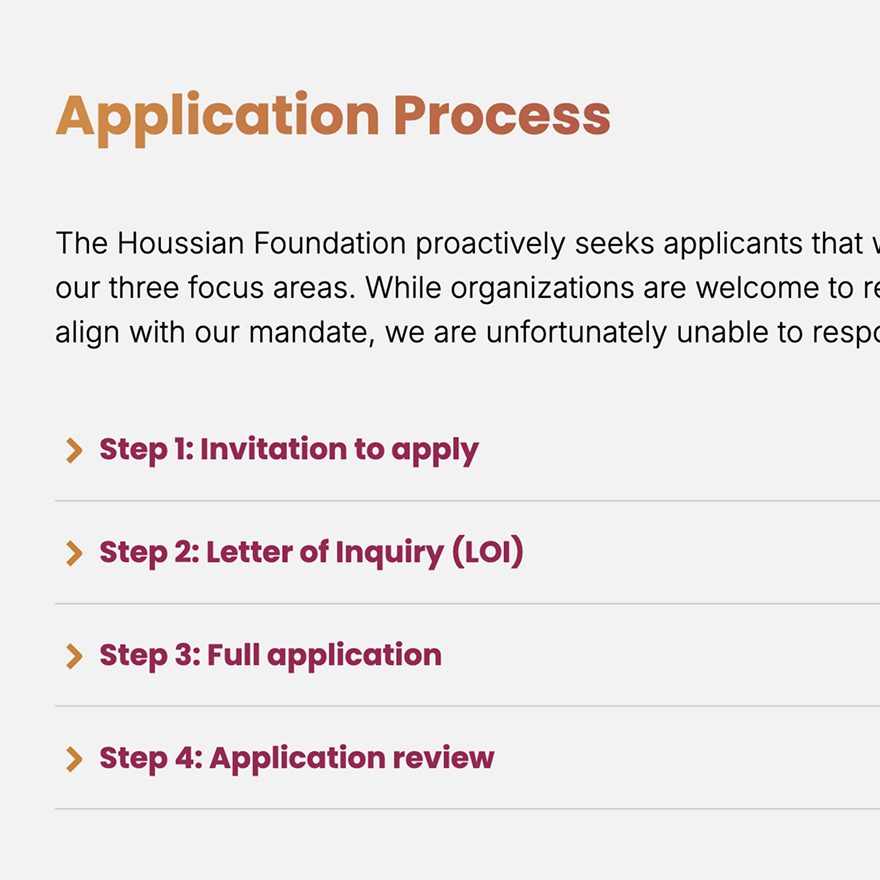 Application process screenshot