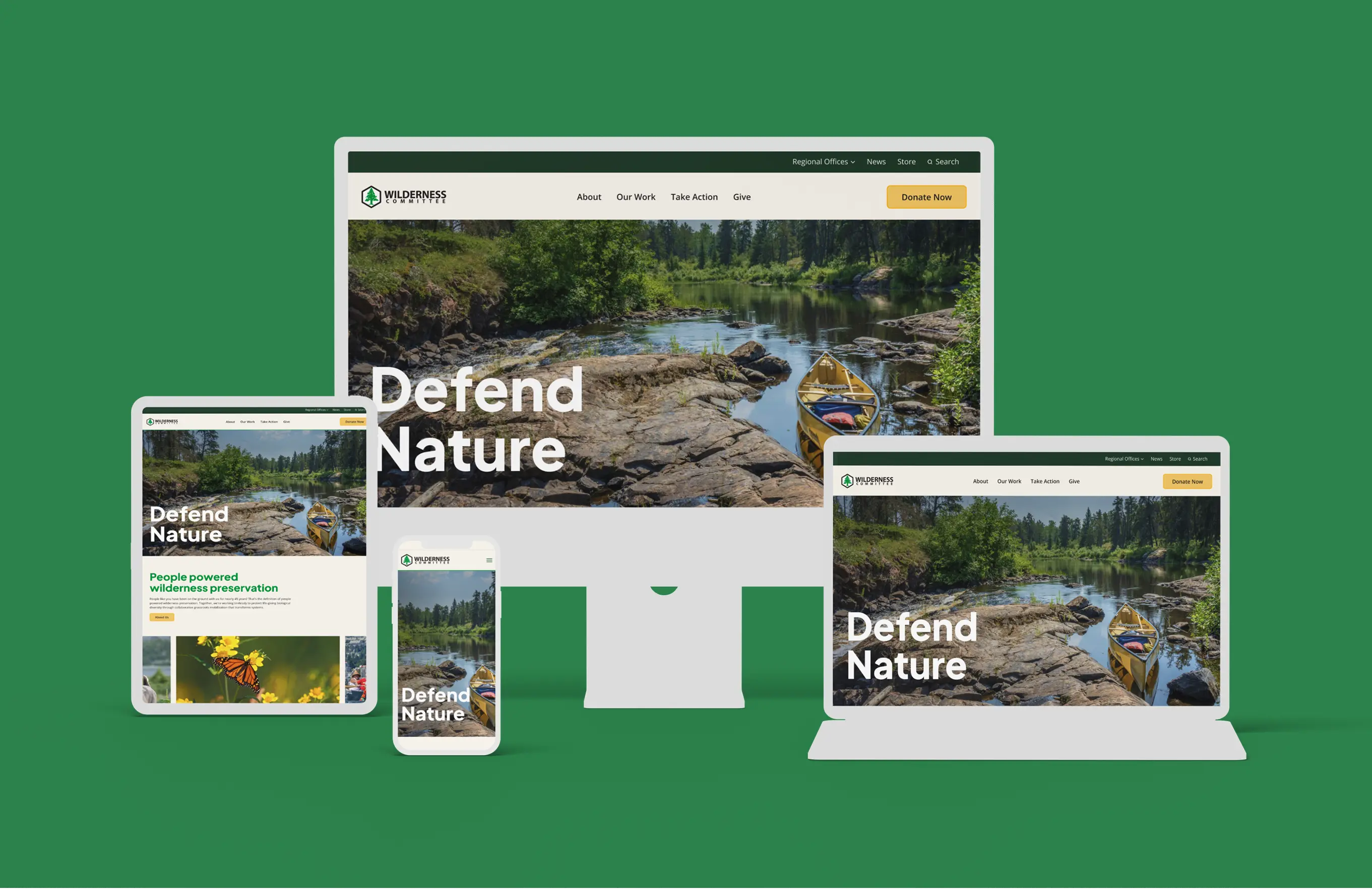 new website design displayed on desktop, laptop, tablet, and mobile
