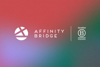 Affinity Bridge logo beside B Corp logo